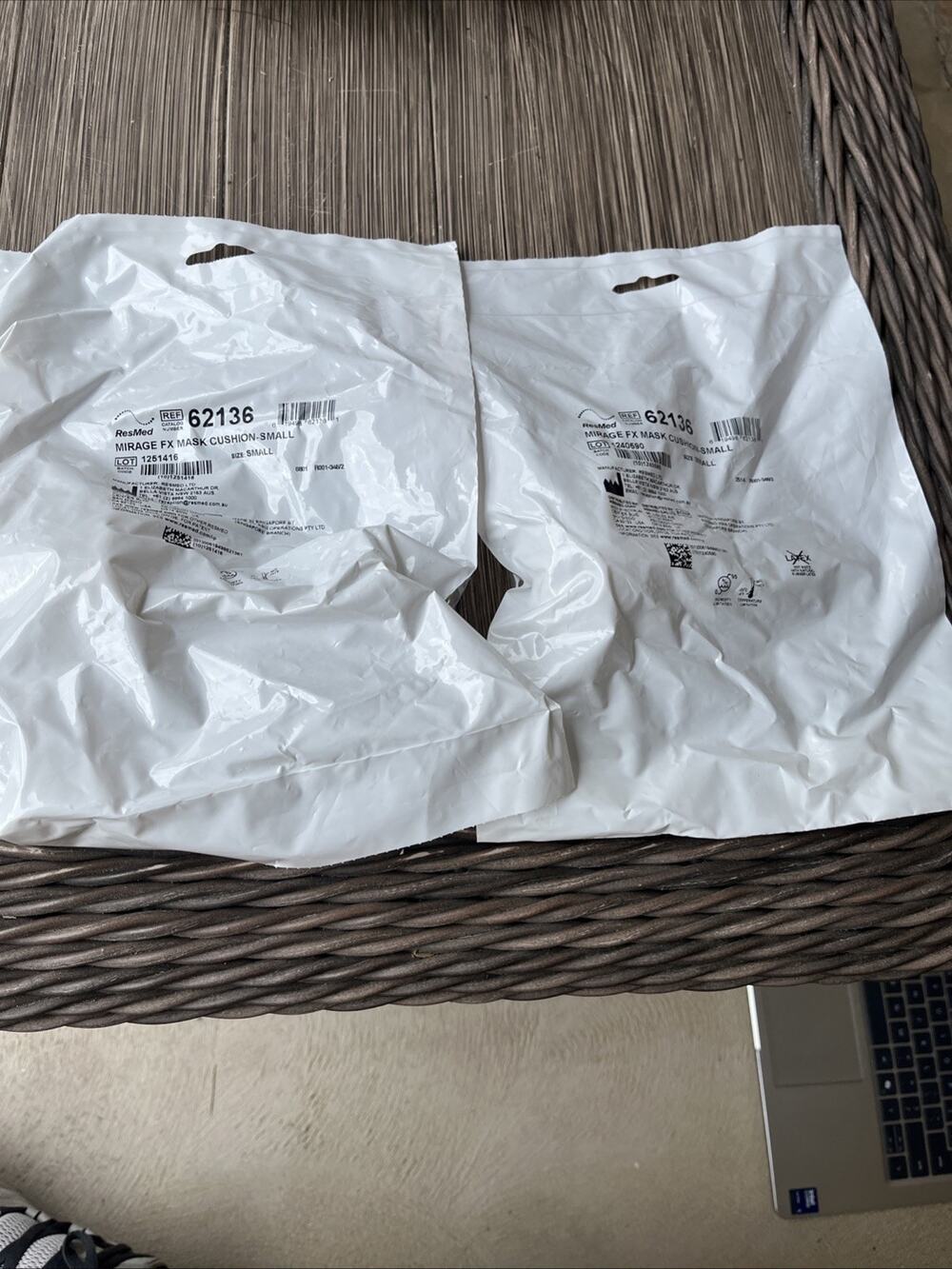 Lot Of 2 ResMed• Mirage FX | SMALL 62136